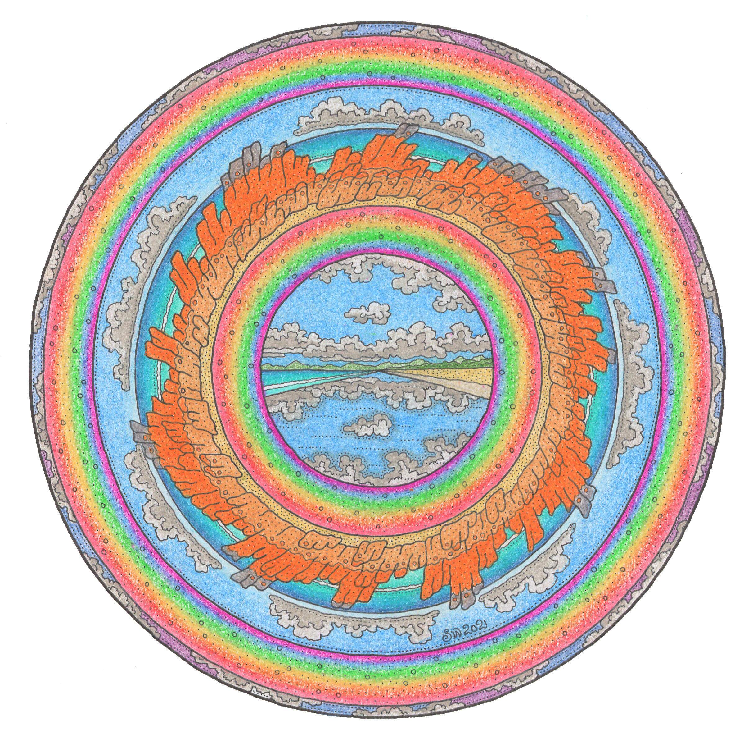 Double Rainbow Over The Bay Of Fires 2021